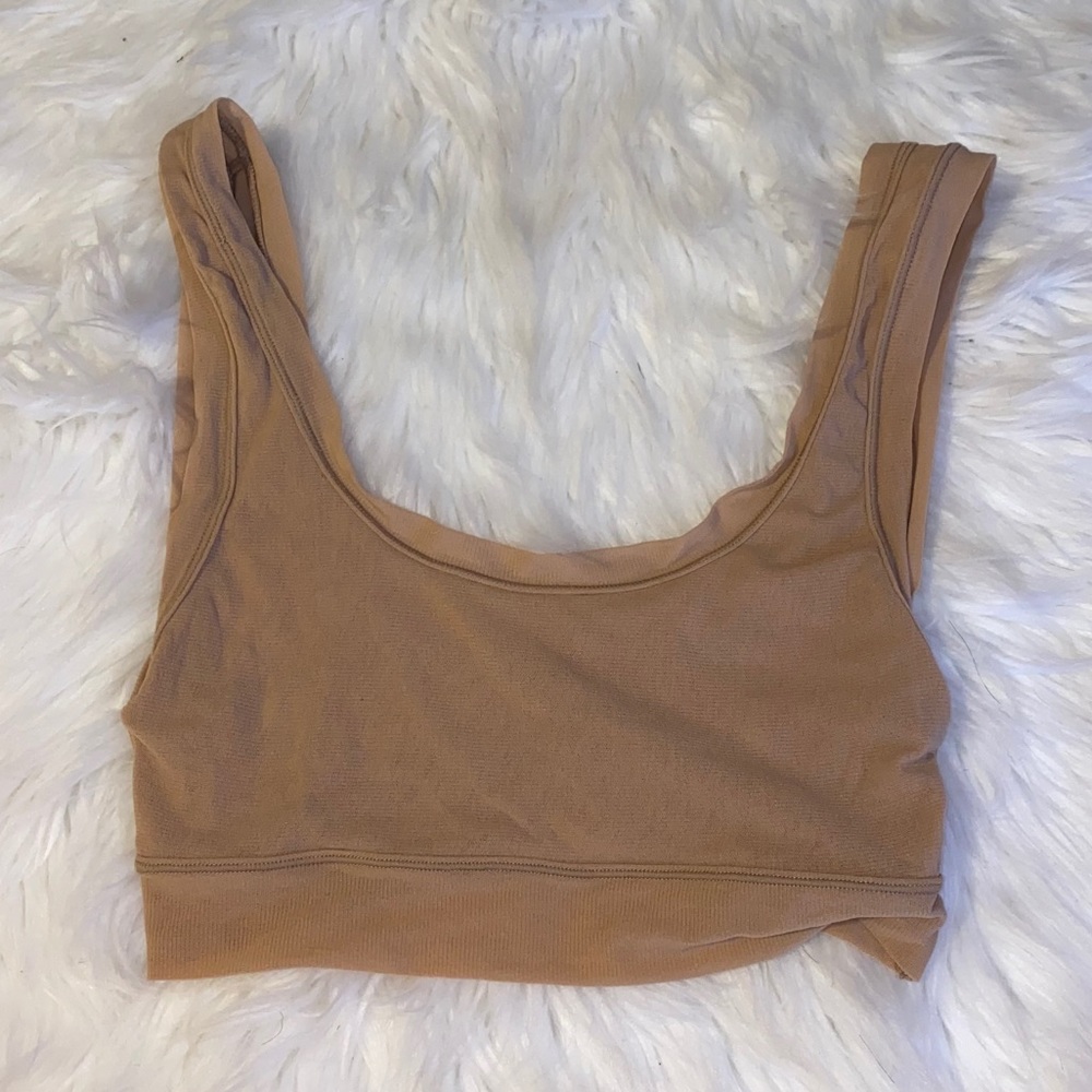 Skims Summer Mesh scoop bralette clay